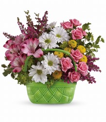 Teleflora's Basket Of Beauty Bouquet from Krupp Florist, your local Belleville flower shop